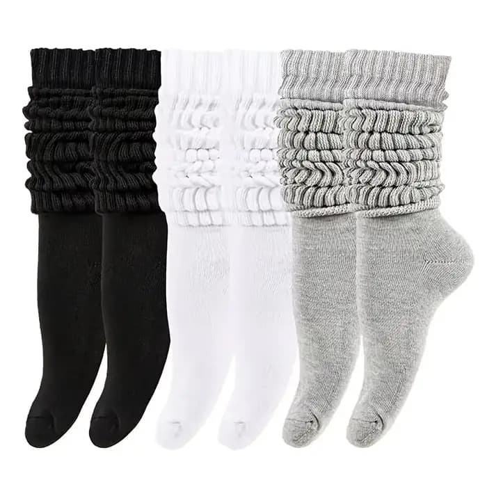 3 paires de chaussettes empilables pour femmes