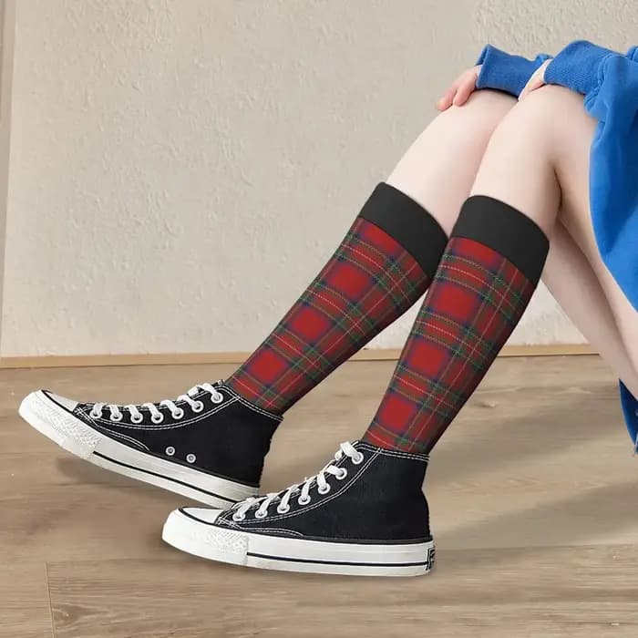 Bas confortables et chauds pour femmes, chaussettes mignonnes, Style Harajuku, cadeau d'halloween, lignes vertes, bleues et autres couleurs