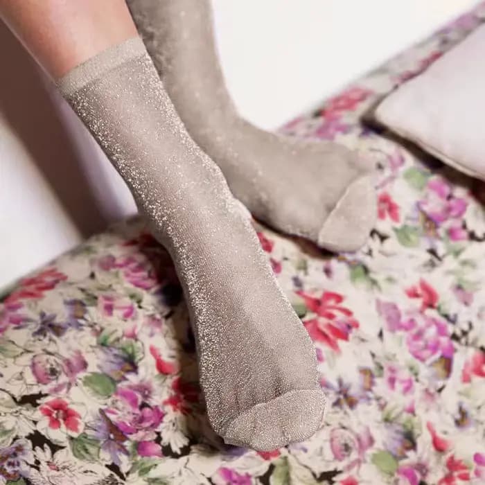 1 paire/ensemble femmes mince pure été respirant Sexy brillant chaussettes Style coréen chaussettes en soie Design de luxe chaussettes de haute qualité