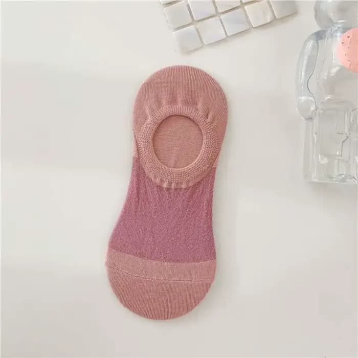 5 paires de chaussettes bateau invisibles en soie glacée, chaussettes d'été transparentes antidérapantes, bonneterie respirante pour femmes, chaussettes à Tube court pour filles