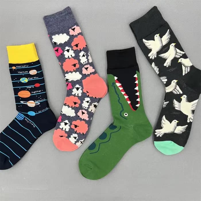 Happy Socks Chaussette classique pour homme, taille de chaussure 10 - 13 Coton peigné