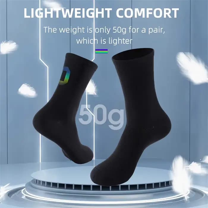 WEST BIKING Chaussettes de sport pour cyclisme, unisexes, en nylon, respirantes, absorbant la transpiration, chaussettes numériques colorées et réfléchissantes, équipements de vélo