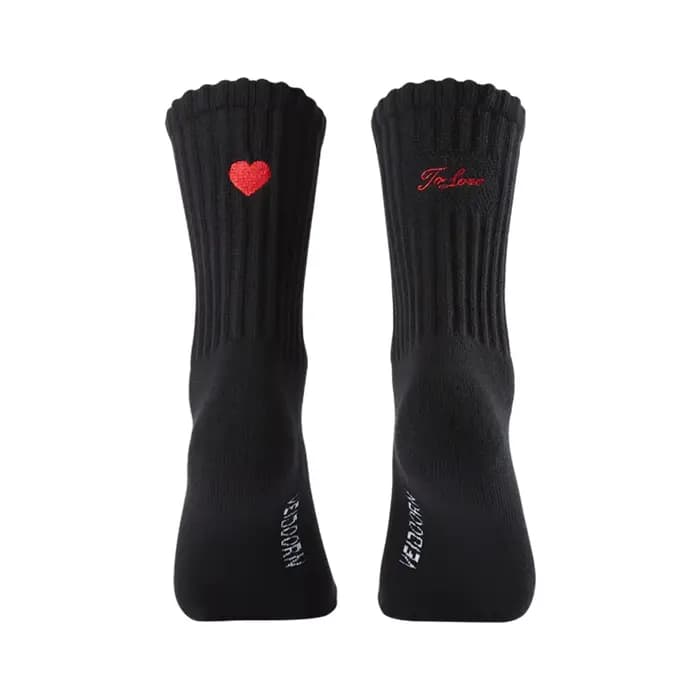 3 paires Veidoorn cadeau de Saint-Valentin parfait chaussettes de sport décontractées amusantes