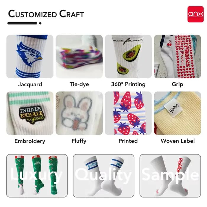 10 paires de chaussettes de sport personnalisées