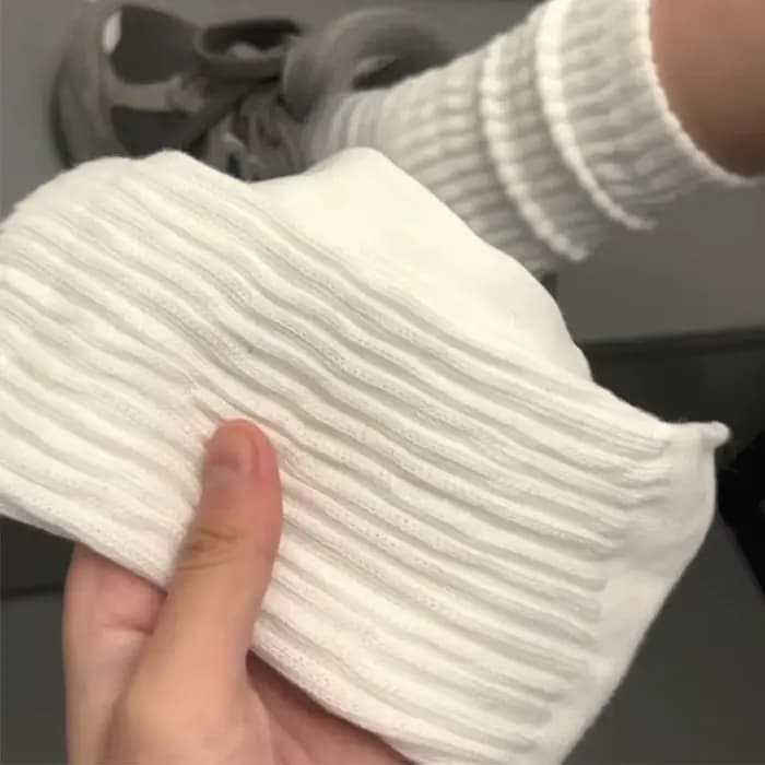 Chaussettes longues tricotées Y2k pour femmes et filles