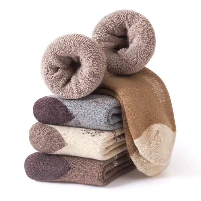 5 paires de chaussettes en laine mérinos pour femmes