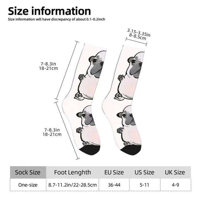 Mon ventre Pibble chaussettes mode bas automne antidérapant femmes hommes
