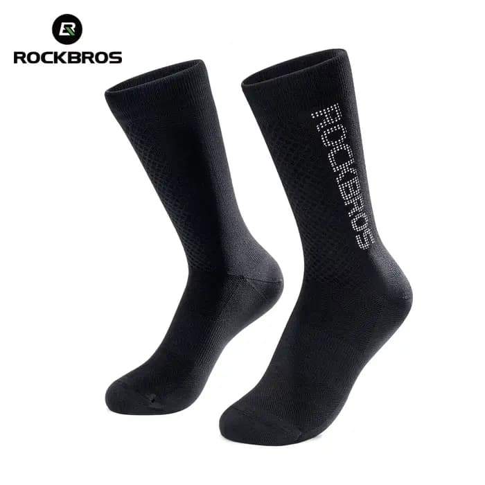 ROCKBROS chaussettes de cyclisme confortable respirant 5A chaussette de Sport antibactérienne talon résistant à l'usure