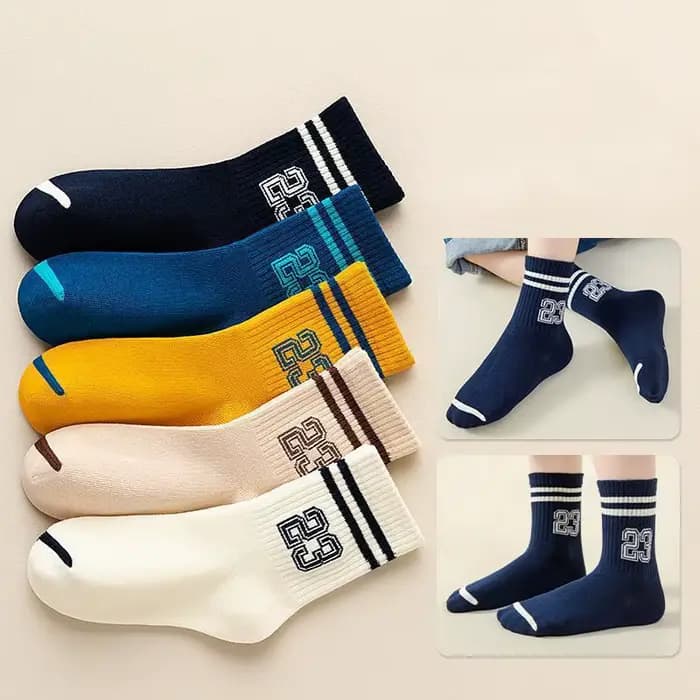 5 paires enfants garçons filles chaussettes
