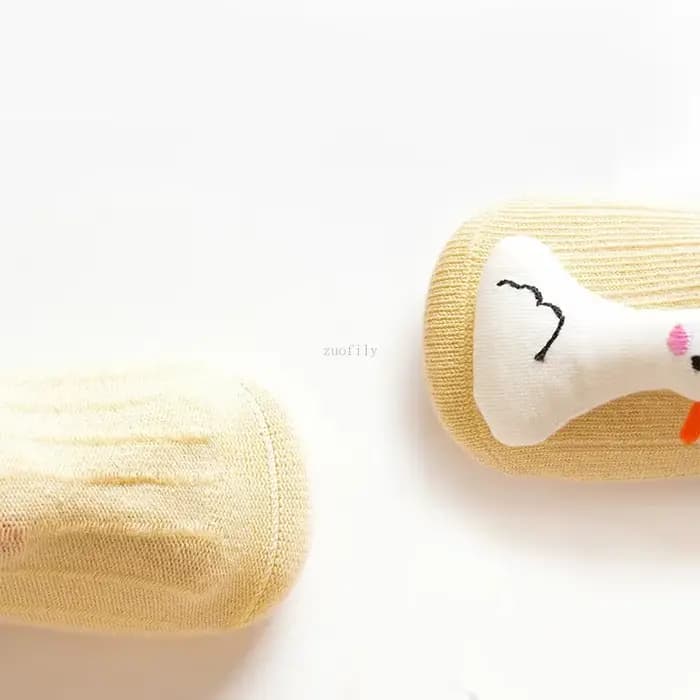 Mignon dessin animé Animal bébé chaussettes pour garçon fille printemps coton ours canard anti-dérapant semelle