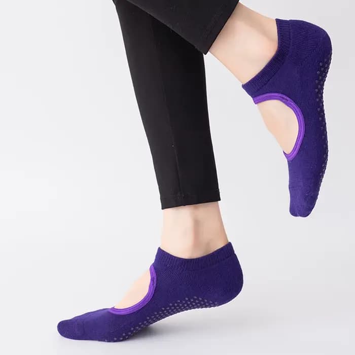 Chaussettes de yoga coordonnantes à cinq doigts pour femmes