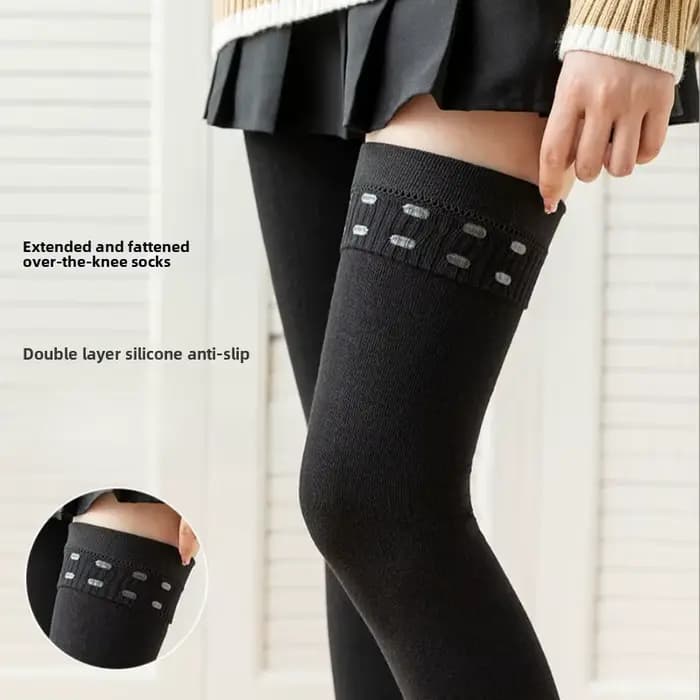 Chaussettes hautes étendues en Silicone pour femmes