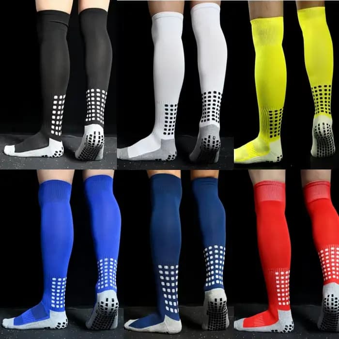 Nouvelles chaussettes de Football longues Silicone ventouse poignée anti-dérapant