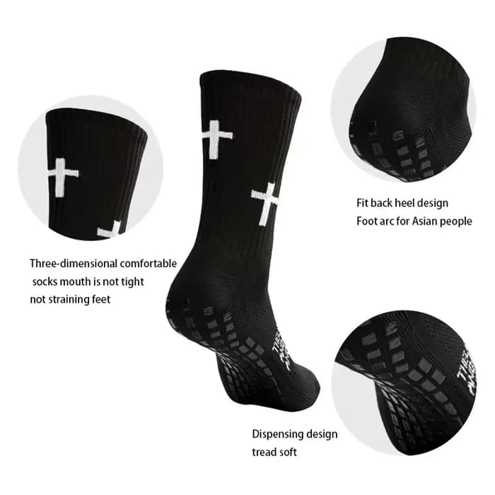 4 paires de chaussettes de Football antidérapantes pour hommes et femmes, respirantes, pour Football, basket-ball, Tennis, sport, cyclisme, équitation, Yoga