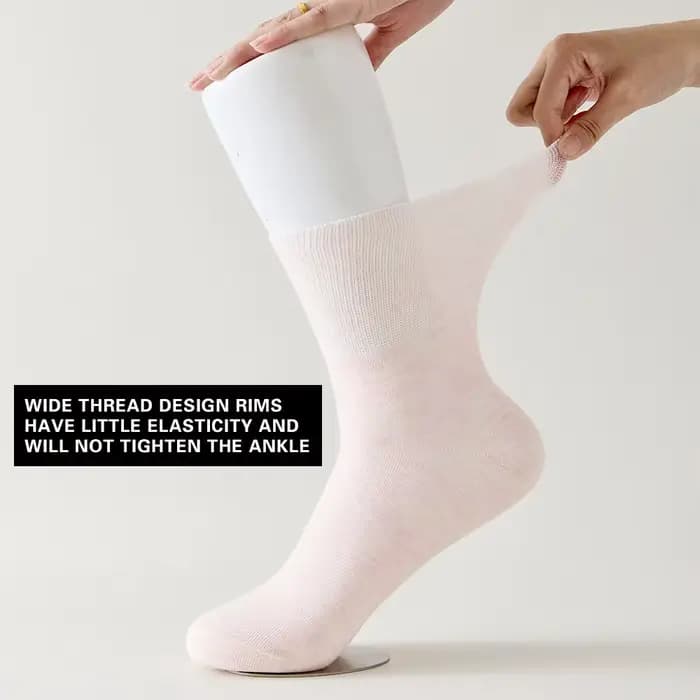 5 paires de chaussettes pour diabétiques sans liaison pour femmes enceintes et personnes âgées