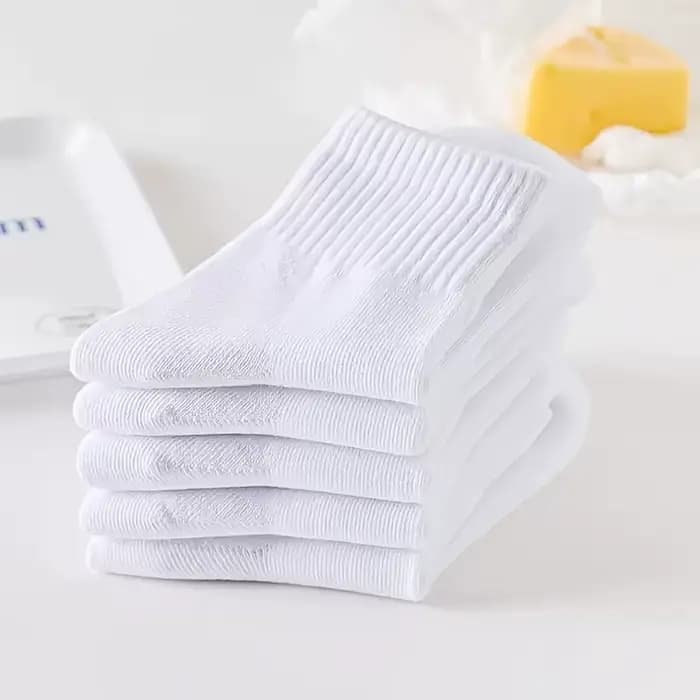 Ensemble de 5 pièces de chaussettes mi-mollet pour enfants