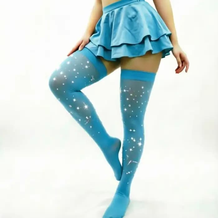 Chaussettes scintillantes beiges en velours brillant avec strass pour femmes – Collants chauds sexy et élégants en vert