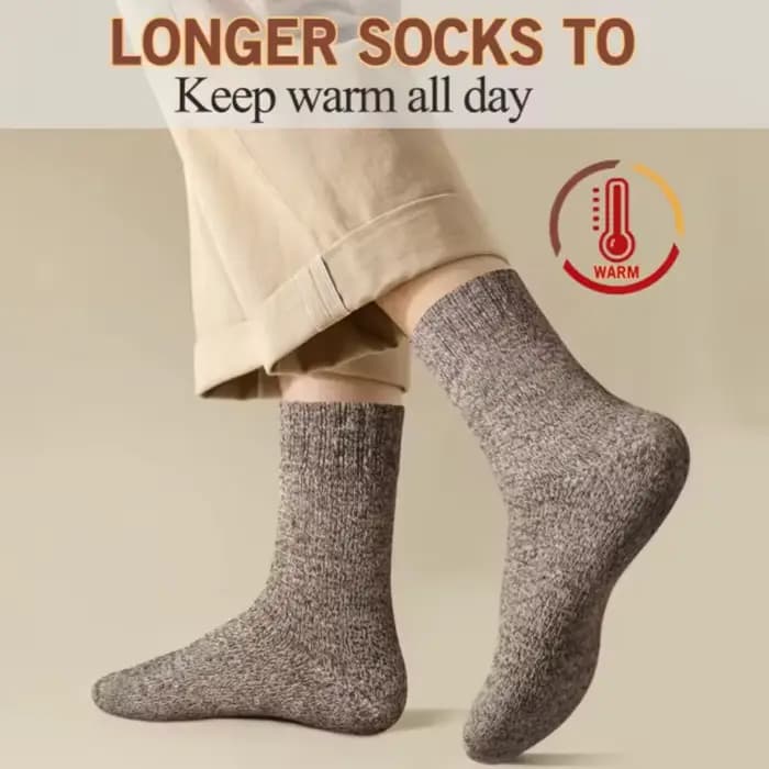 5 paires de chaussettes chaudes d'hiver pour hommes et femmes