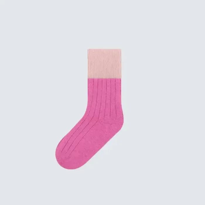 Chaussette chaude en laine pour enfants, pour garçons et filles, sport, simple, mode, mollet, automne hiver, chaud, cachemire, lapin