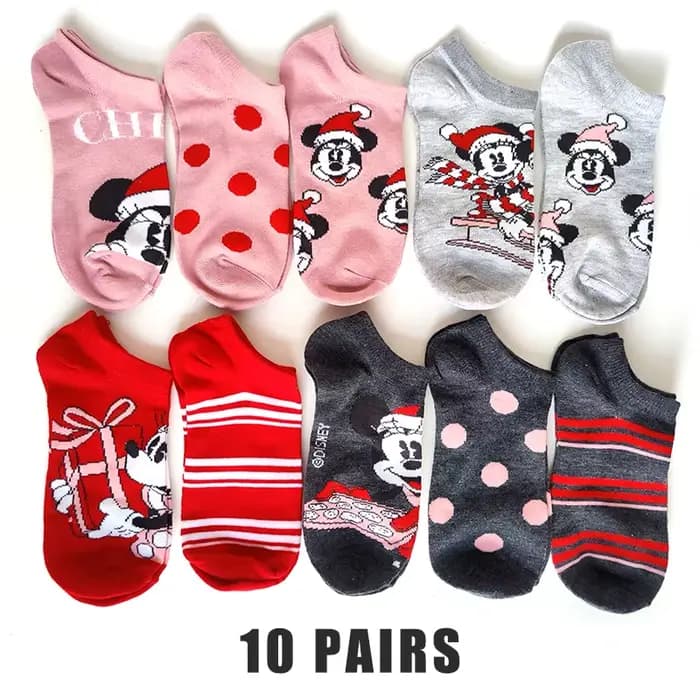 Chaussettes courtes Minnie Cartoon pour femmes