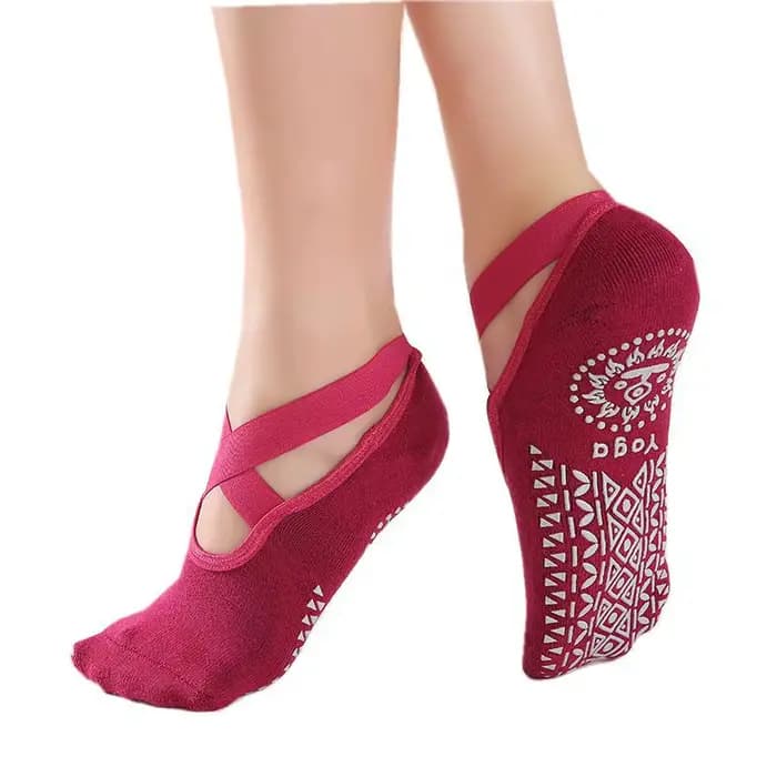 Bandage Yoga Pilates chaussettes pour femmes Ballet danse coton