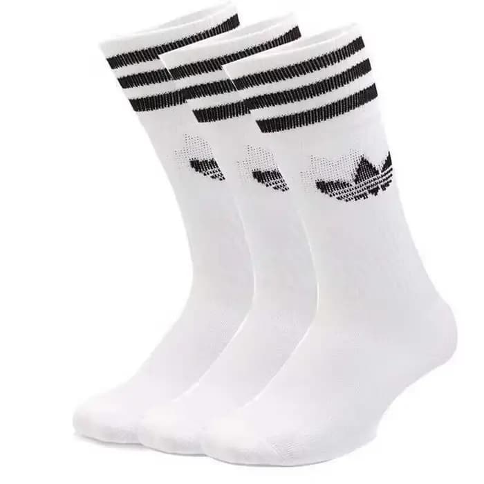 Chaussettes de basket Adidas Trefoil pour hommes et femmes : antidérapantes
