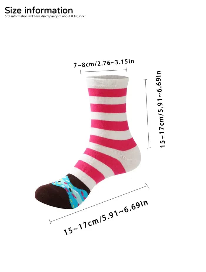 Chaussettes Beignet avec Boîte Cadeau