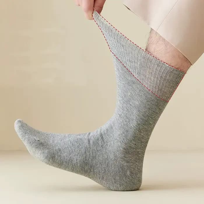 Chaussettes courtes en coton pour hommes, grandes affaires, solides, amples, absorbant la sueur, antibactériennes, pour mari et pères, chaussettes chaudes et respirantes