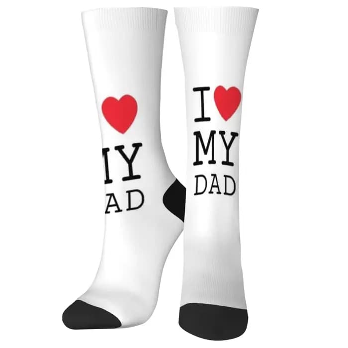 1 paire de chaussettes élégantes à la mode pour cadeau de fête des pères