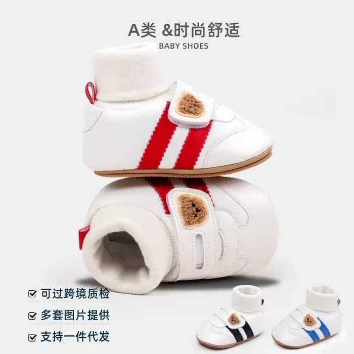 Chaussures chaussette en coton doux pour bébé