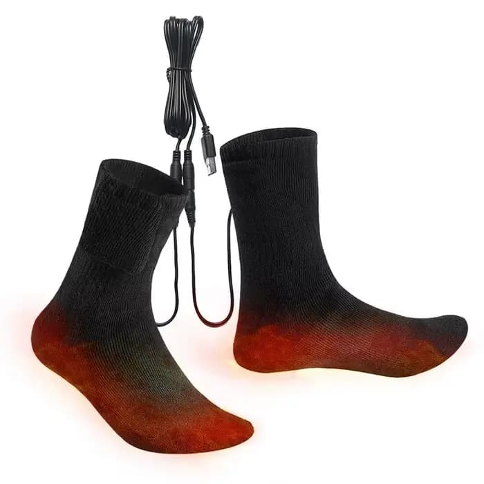Chaussettes chauffantes d'hiver chauffe-pieds à chauffage rapide