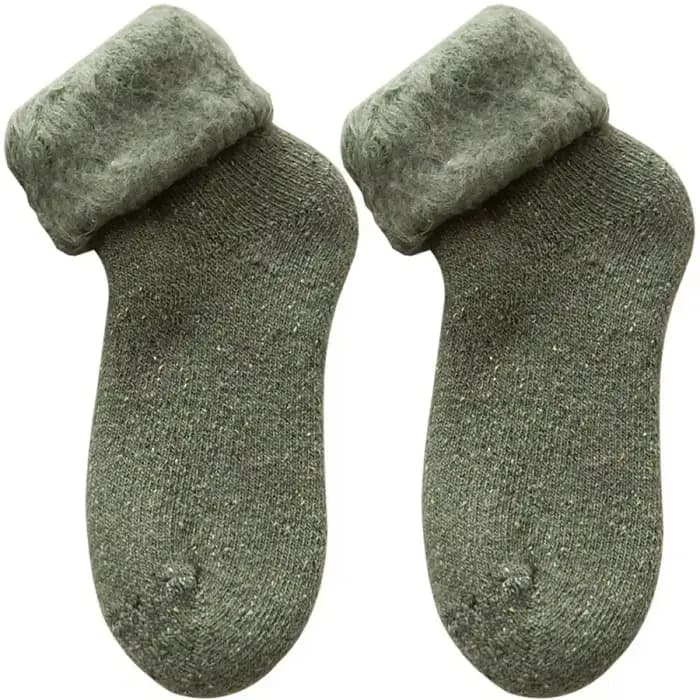 Chaussettes d'hiver en laine pelucheuse pour femmes