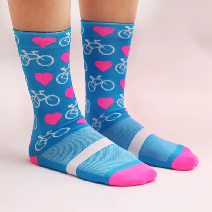4 paires de chaussettes de cyclisme pour hommes et femmes
