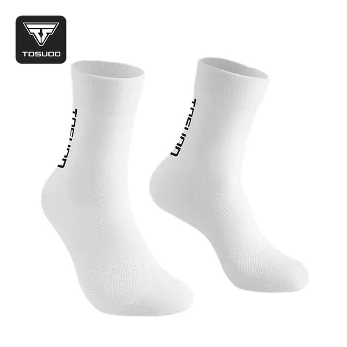 TOSUOD chaussettes de Sport respirant amorti Absorption des chocs cyclisme vtt vélo de route haute élastique pour hommes femmes