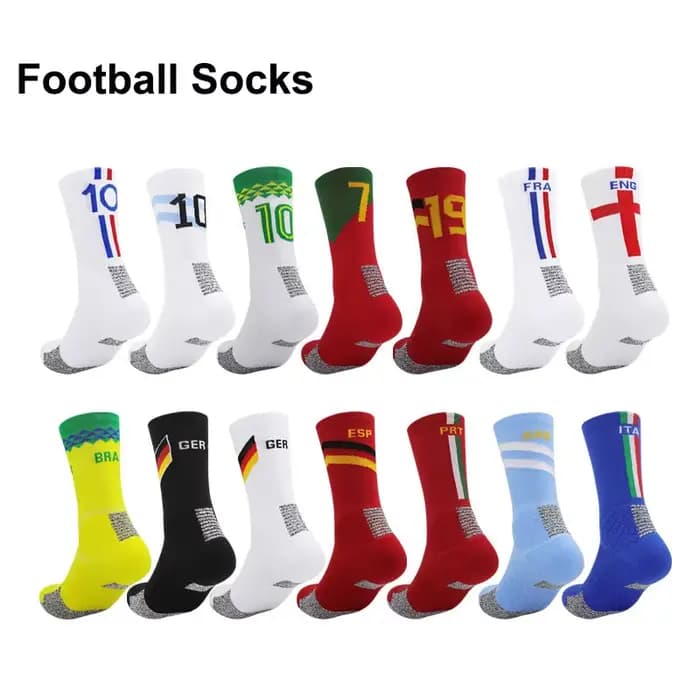 Chaussettes de football respirantes pour hommes, femmes et adolescents