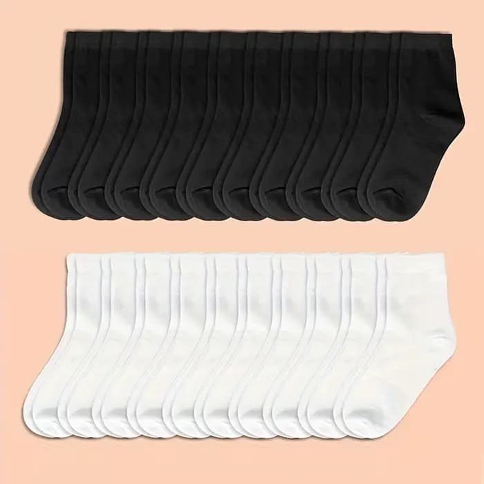 5 paires de chaussettes mi-mollet pour hommes pour le printemps
