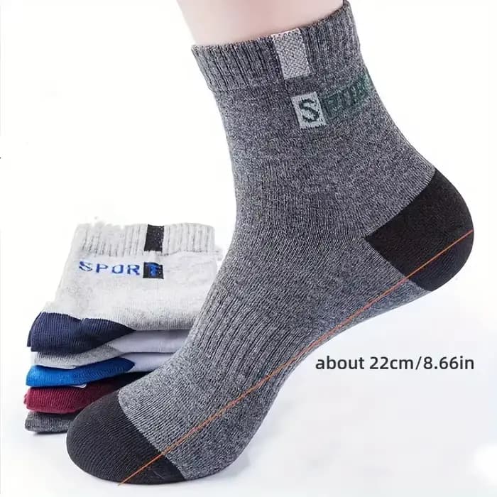 Chaussette en coton pour hommes Sport respirant doux lettre mode baskets haute élastique moyen Tube bas serviette Sox été course