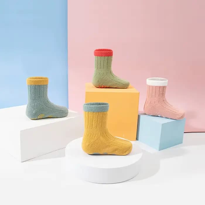 5 paires de chaussettes de sol en tricot mignonnes et décontractées