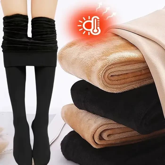 Winter Panty Polar Skin Black Effect Warm Stockings Women's Thermal Sock Fleece Lined Tights Women