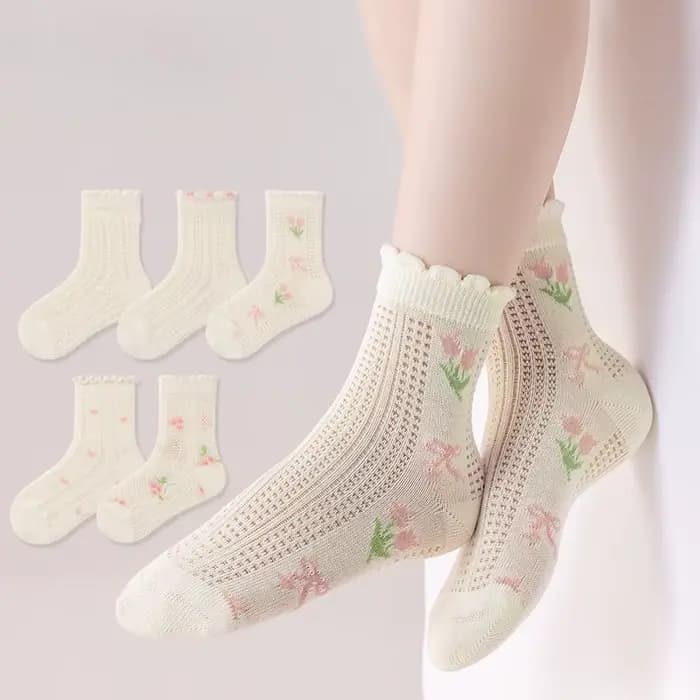 5 paires de nouvelles chaussettes pour bébé en maille sans couture