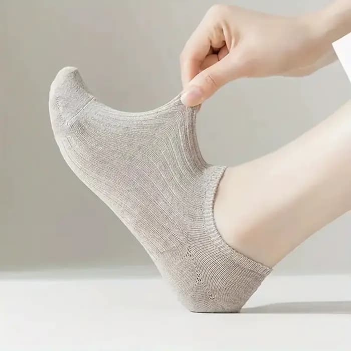 5/10 paires de chaussettes bateau solides pour hommes