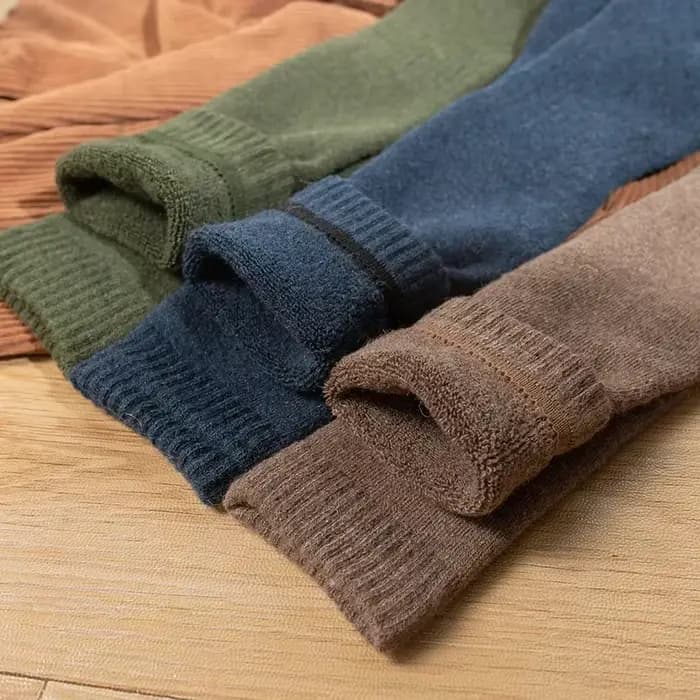 Chaussettes longues en laine pour hommes