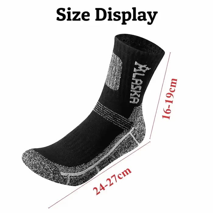 2 paires de chaussettes thermiques d'hiver pour hommes
