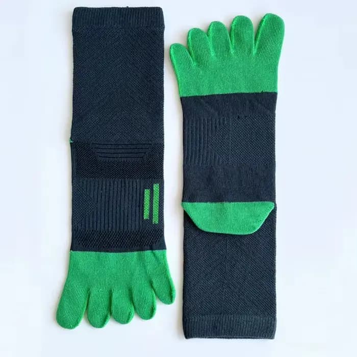5 paires de chaussettes de sport pour hommes, 100% coton, antibactériennes, résistantes, respirantes, à cinq doigts, chaussettes de cyclisme en plein air