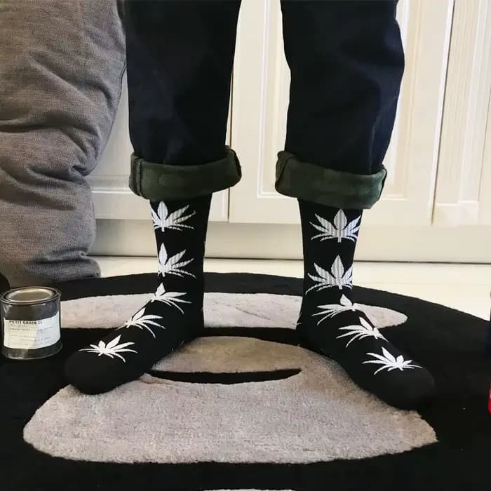 Chaussettes unisexes feuilles d'érable à la mode Harajuku décontracté affaires Verstaile