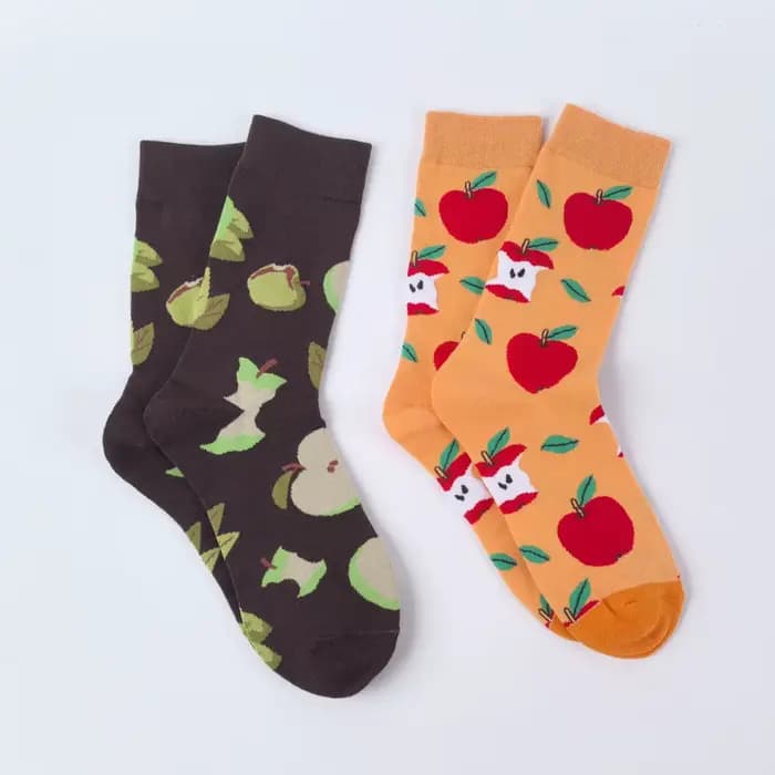 1 paire de chaussettes mi-mollet pour femmes