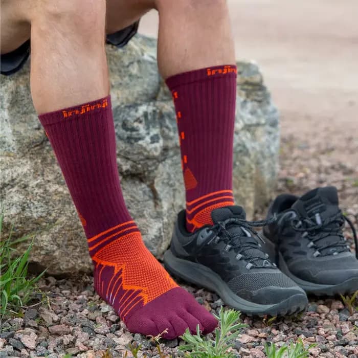 InjSilk-Chaussettes épaisses à cinq doigts pour le trekking