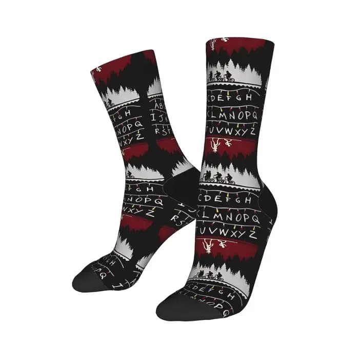 Cooses de noël lumières chaussettes Design bas antibactérien unisexe hommes