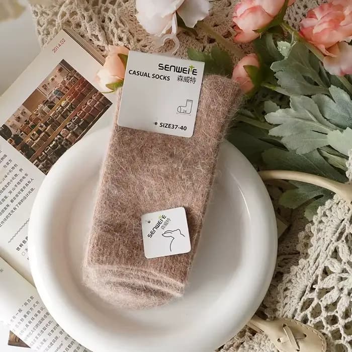 Chaussettes chaudes en mélange de laine pour femmes