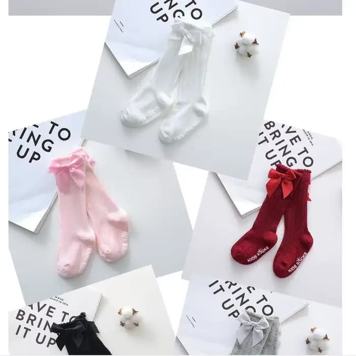 Nouveau-né bébé filles collants hiver bébé bas arc coton dentelle genou haut Long Tube collants princesse infantile nouveau-né collants